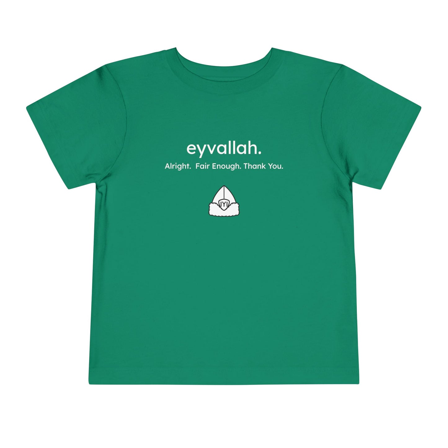 "eyvallah." The Classic, Toddler/Kids Short Sleeve Tee