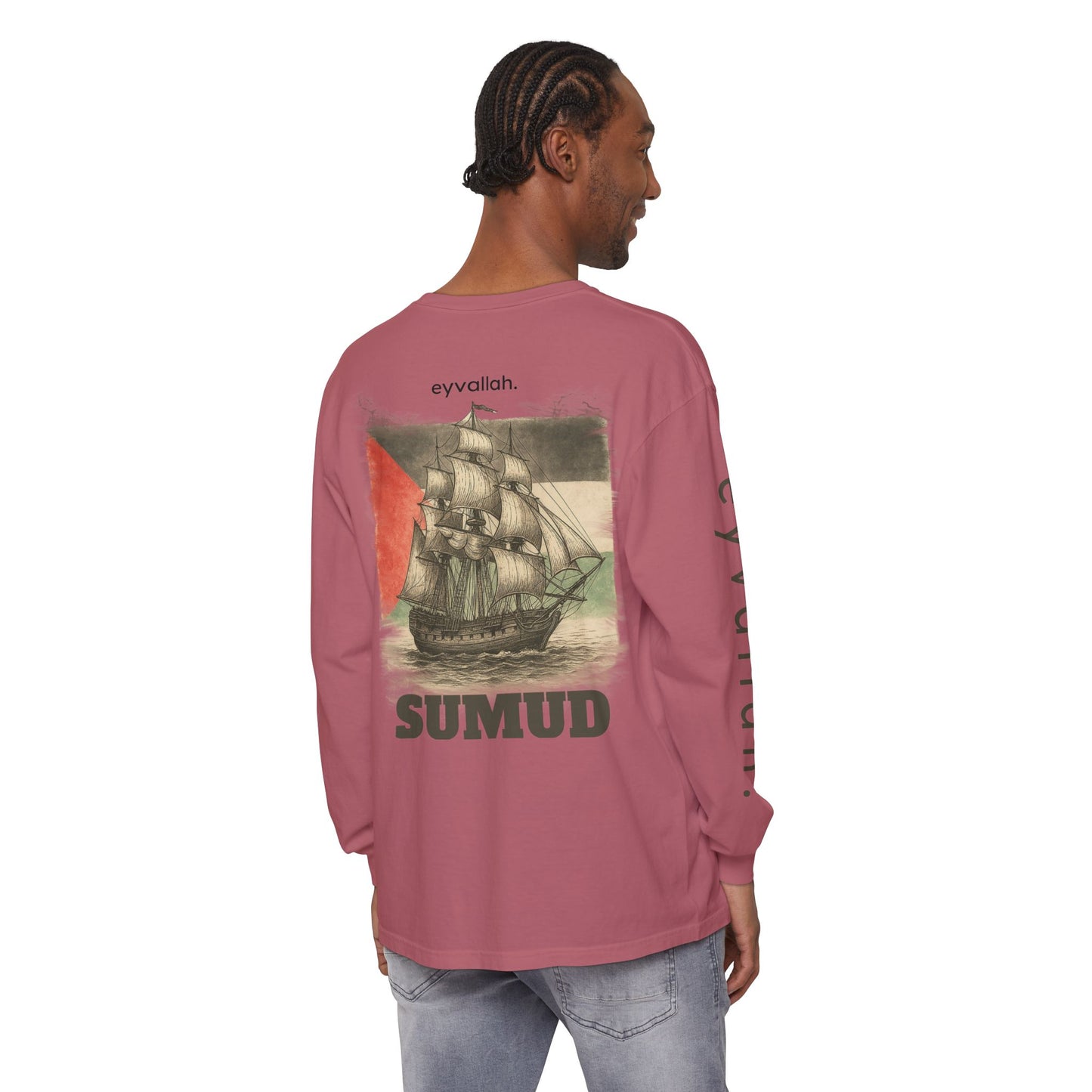 Free Palestine Long Sleeve T-Shirt | Unisex Tee for Activists, Statement Fashion, Conscious Living, Cultural Pride, Everyday Wear