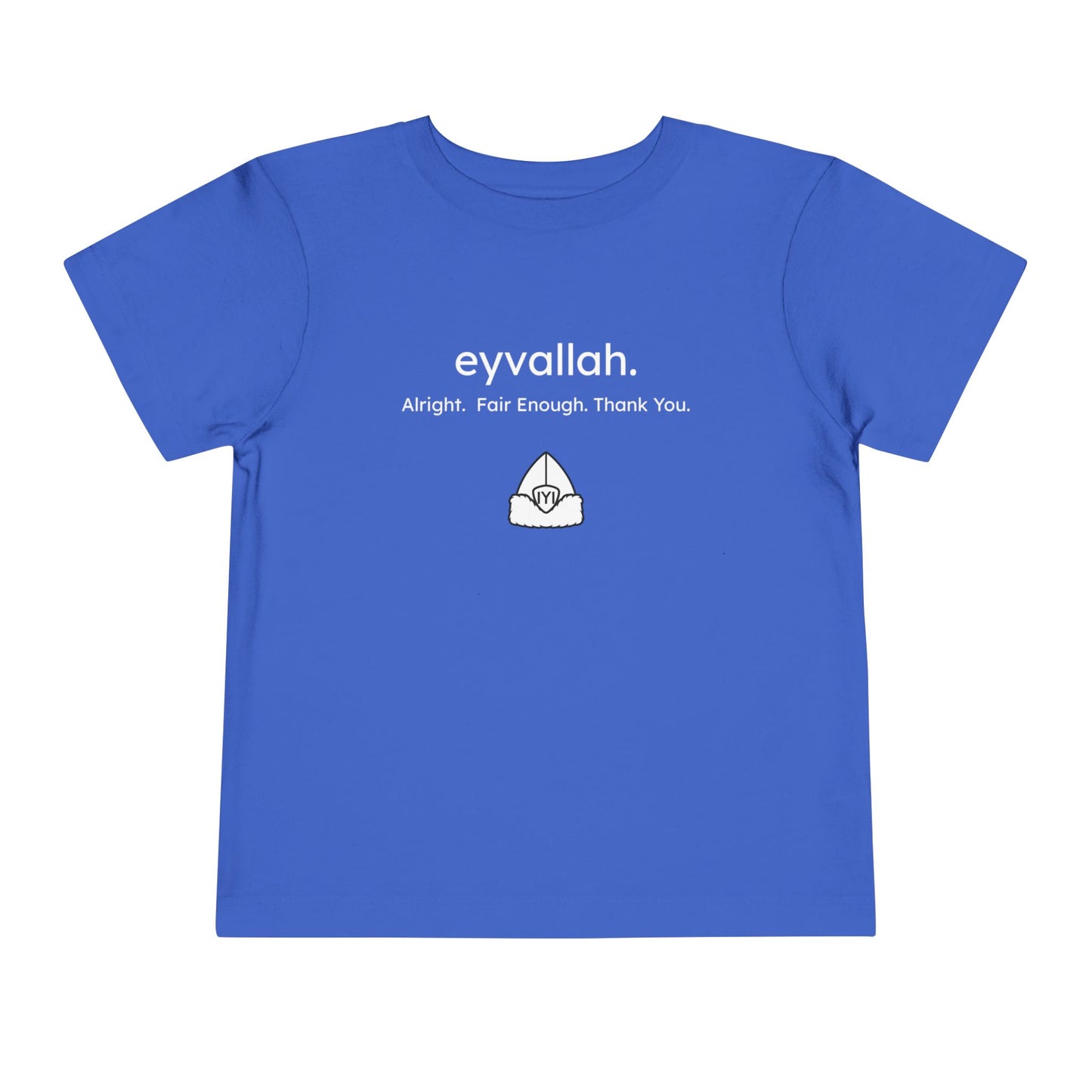 "eyvallah." The Classic, Toddler/Kids Short Sleeve Tee