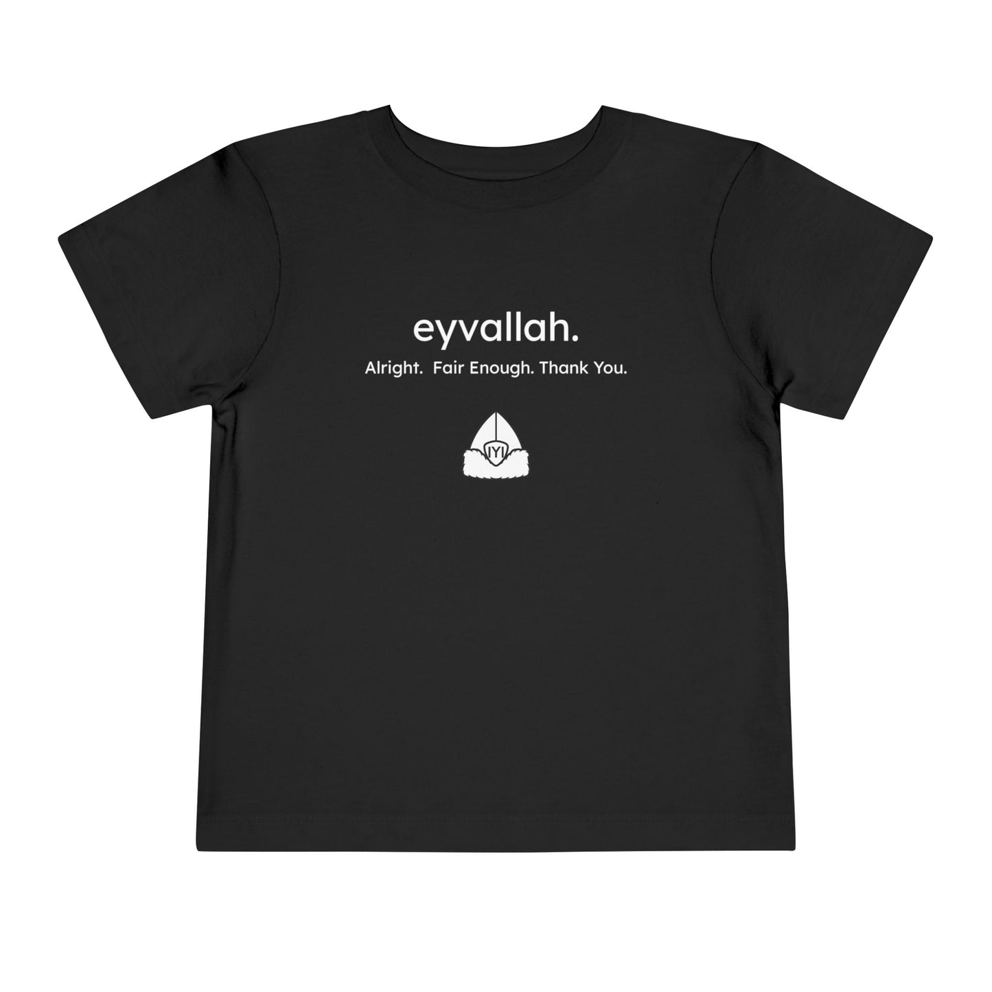 "eyvallah." The Classic, Toddler/Kids Short Sleeve Tee