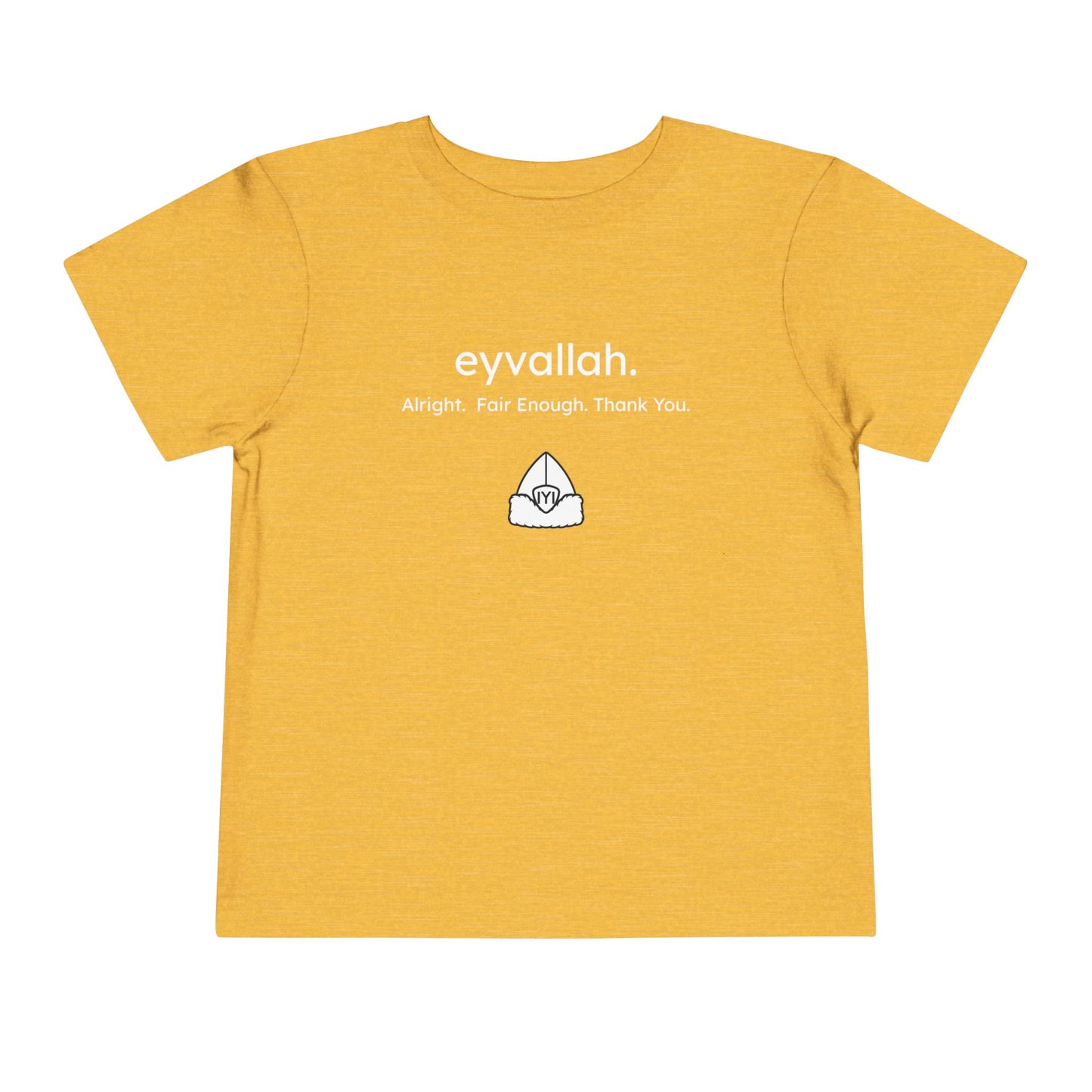 "eyvallah." The Classic, Toddler/Kids Short Sleeve Tee