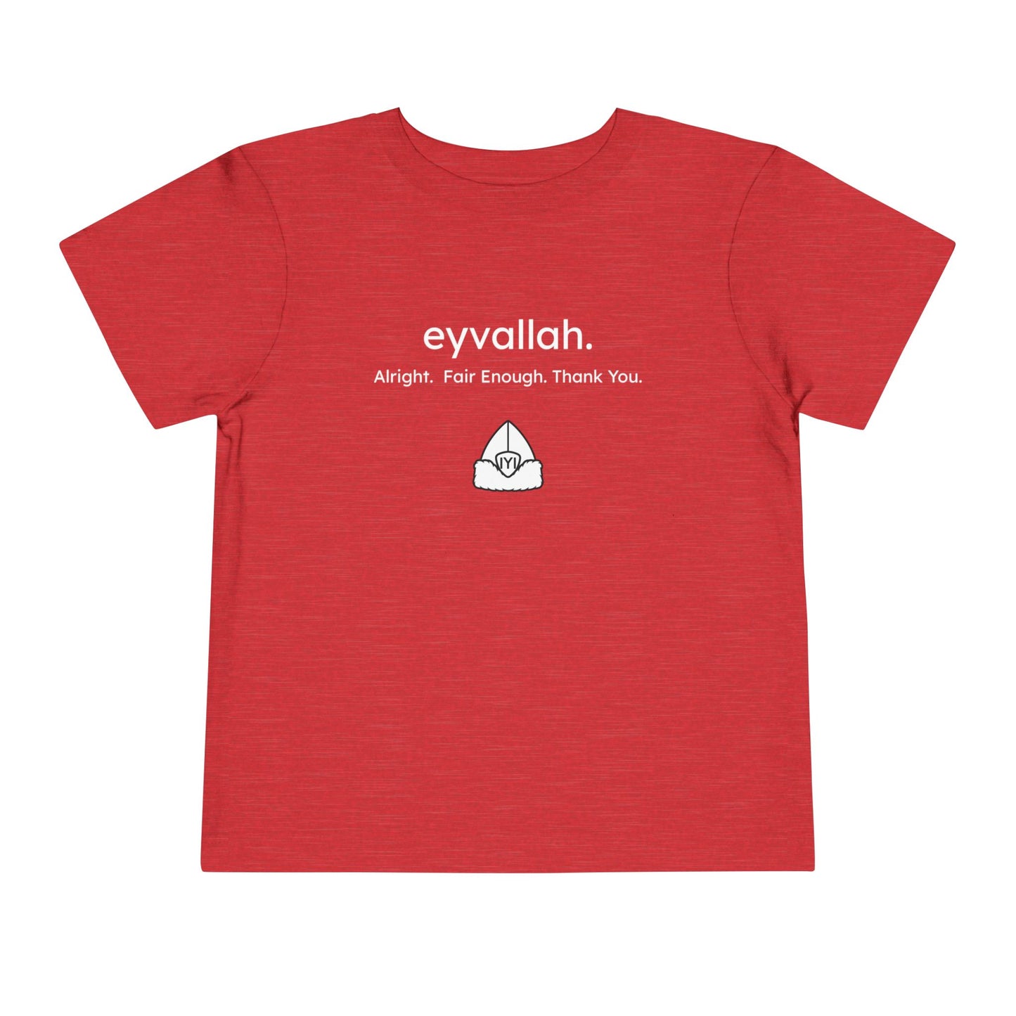 "eyvallah." The Classic, Toddler/Kids Short Sleeve Tee