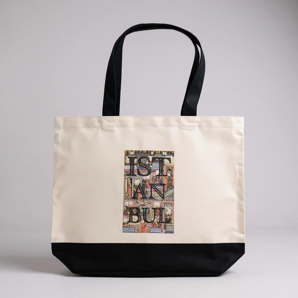 Istanbul Mosaic Canvas Tote Bag