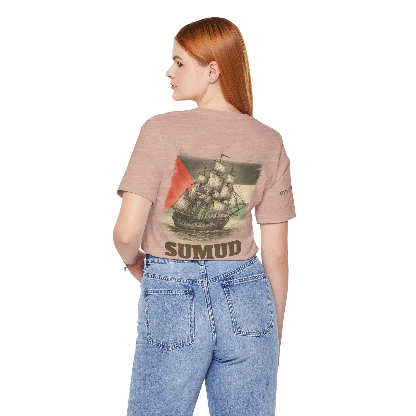 SUMUD Flotilla - Free Palestine Unisex Tee - Supportive Apparel, Activism Shirt, Casual Wear, Gift for Human Rights Advocates, Everyday Statement Top