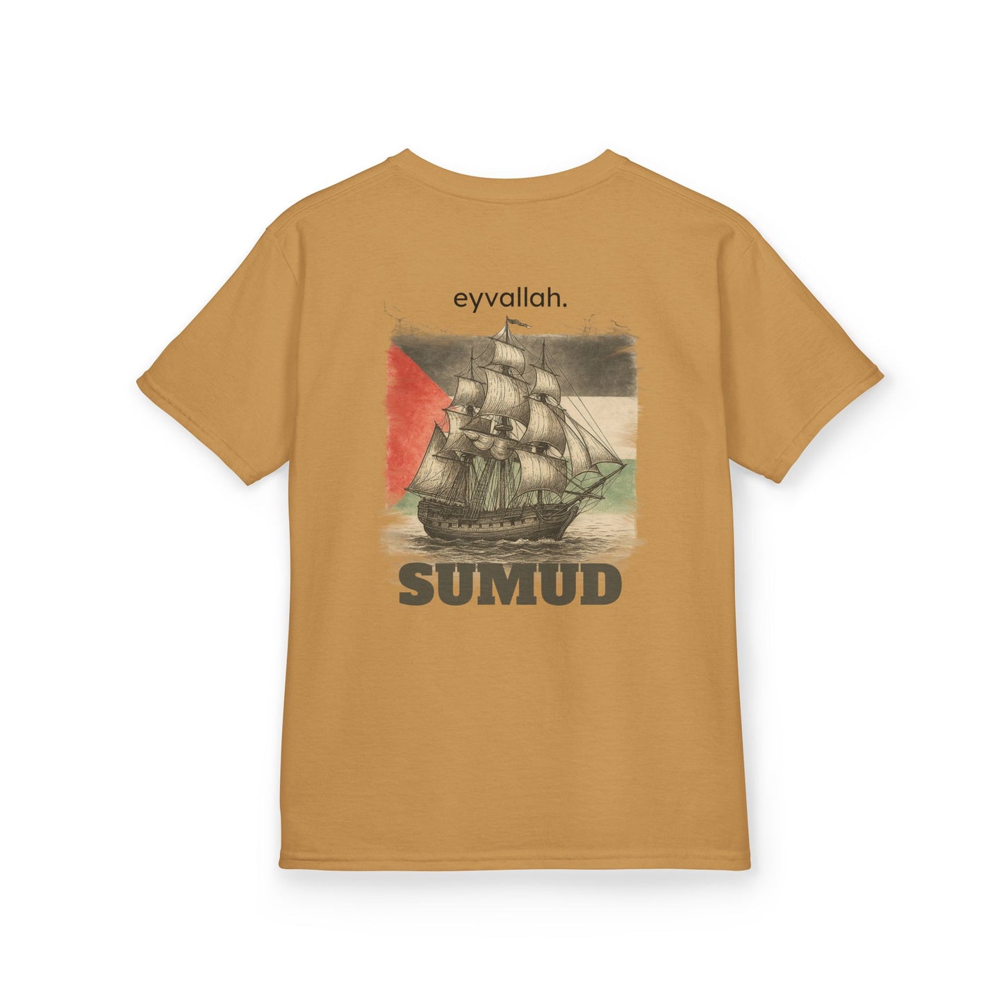 SUMUD Flotilla - Free Palestine Youth/Kids Tee - Supportive Apparel, Activism Shirt, Casual Wear, Gift for Human Rights Advocates, Everyday Statement Top