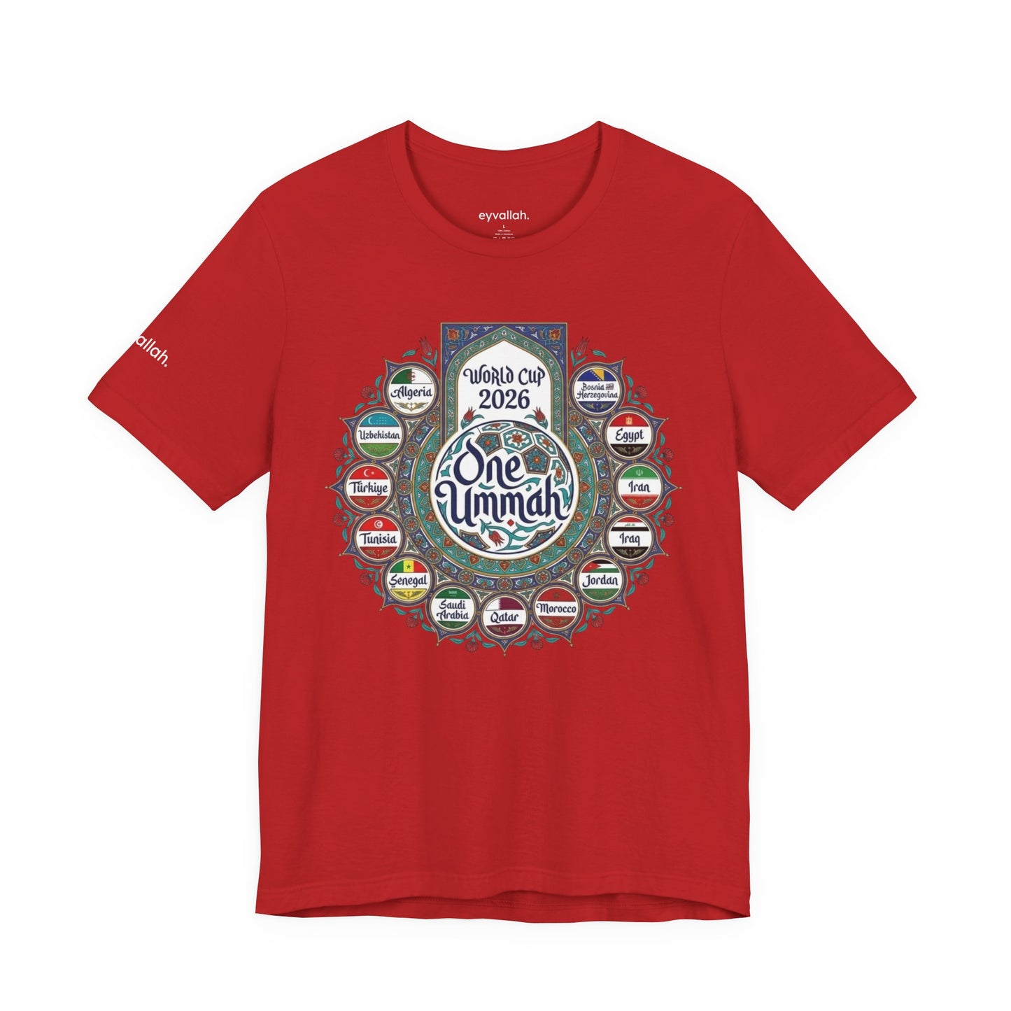 World of Ummah Cup - Calligraphy Circle - Unisex Tee