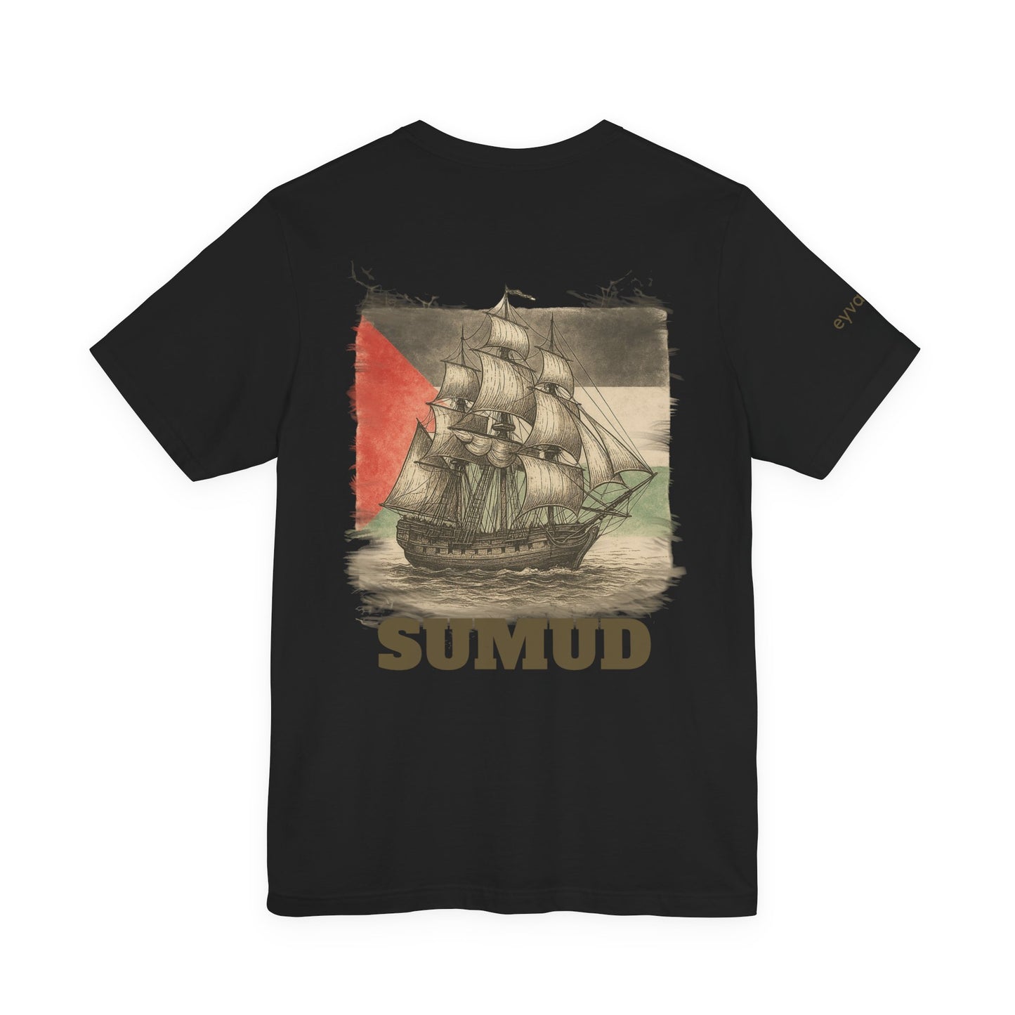 SUMUD Flotilla - Free Palestine Unisex Tee - Supportive Apparel, Activism Shirt, Casual Wear, Gift for Human Rights Advocates, Everyday Statement Top