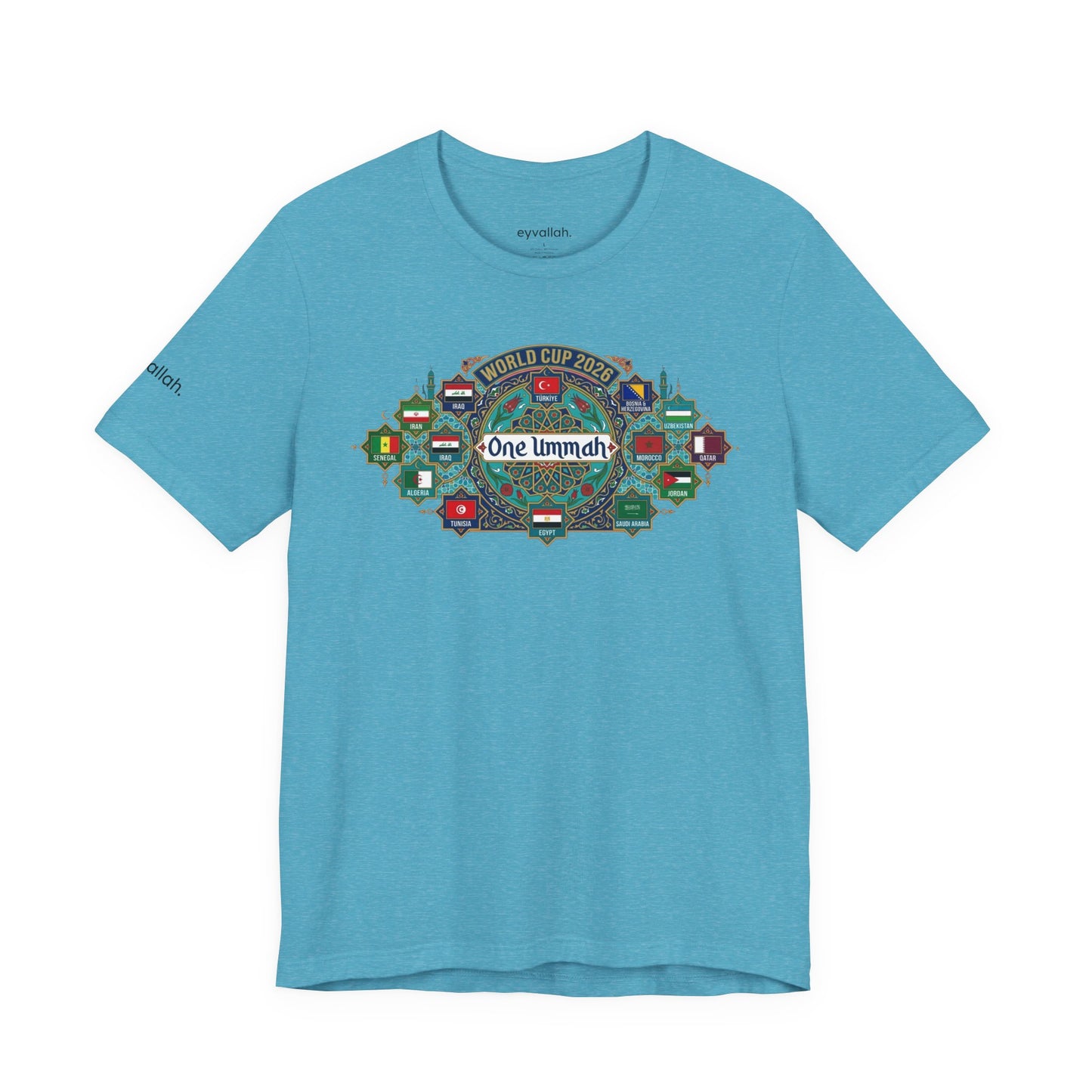 World of Ummah Cup - Mosaic Shield - Unisex Tee
