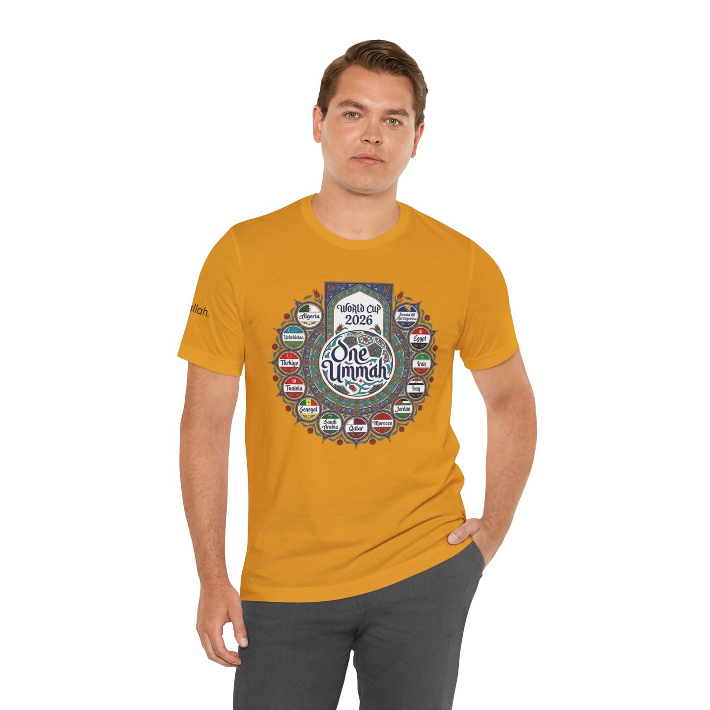 World of Ummah Cup - Calligraphy Circle - Unisex Tee