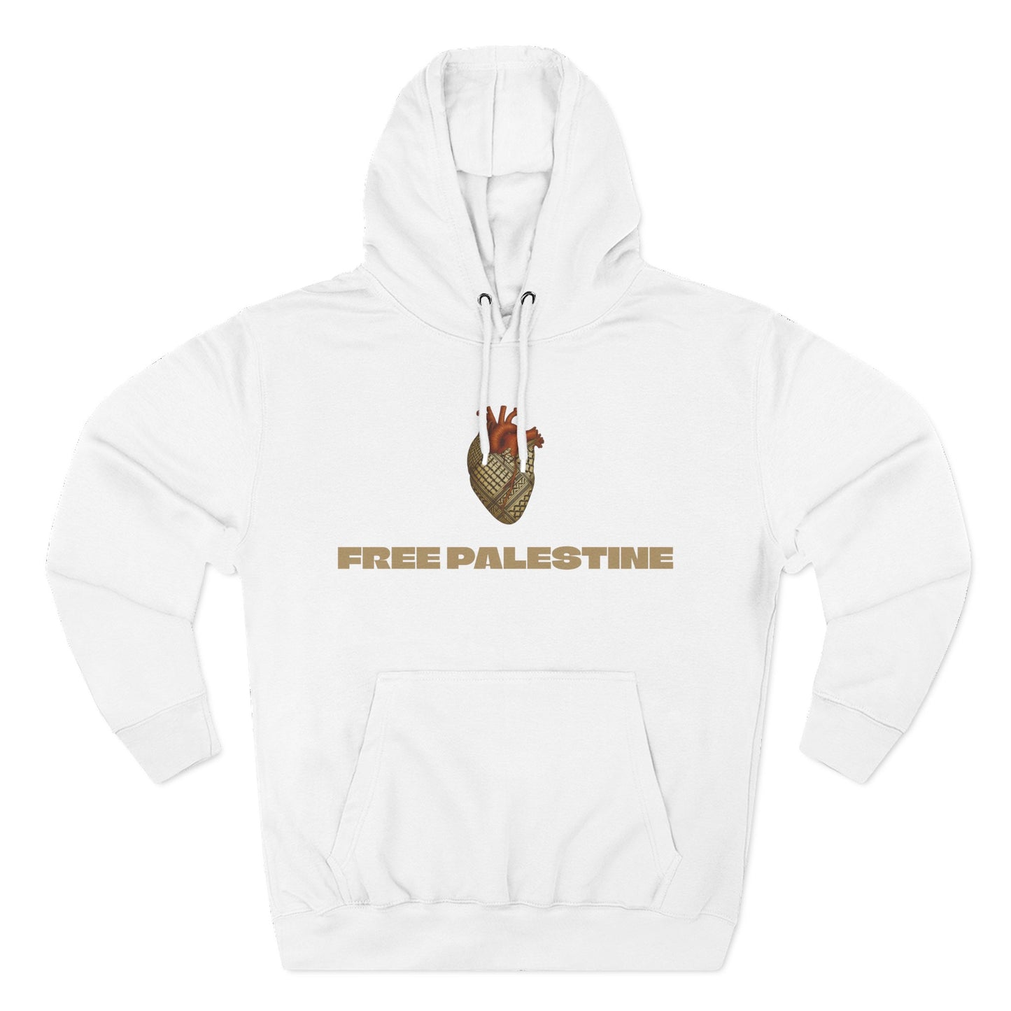 SUMUD Flotilla - Free Palestine Three-Panel Fleece Hoodie - Supportive Apparel, Activism Shirt, Casual Wear, Gift for Human Rights Advocates, Everyday Statement Top