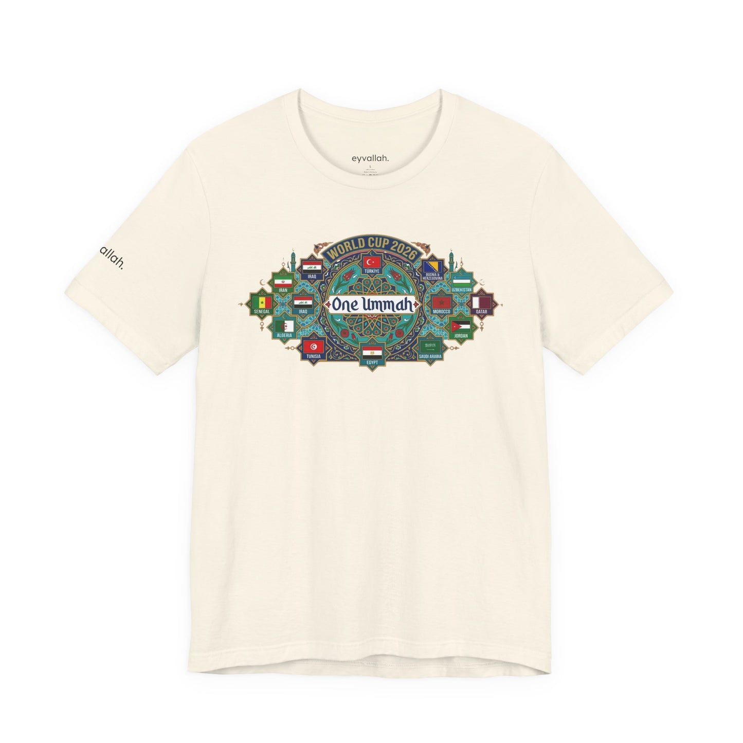 World of Ummah Cup - Mosaic Shield - Unisex Tee