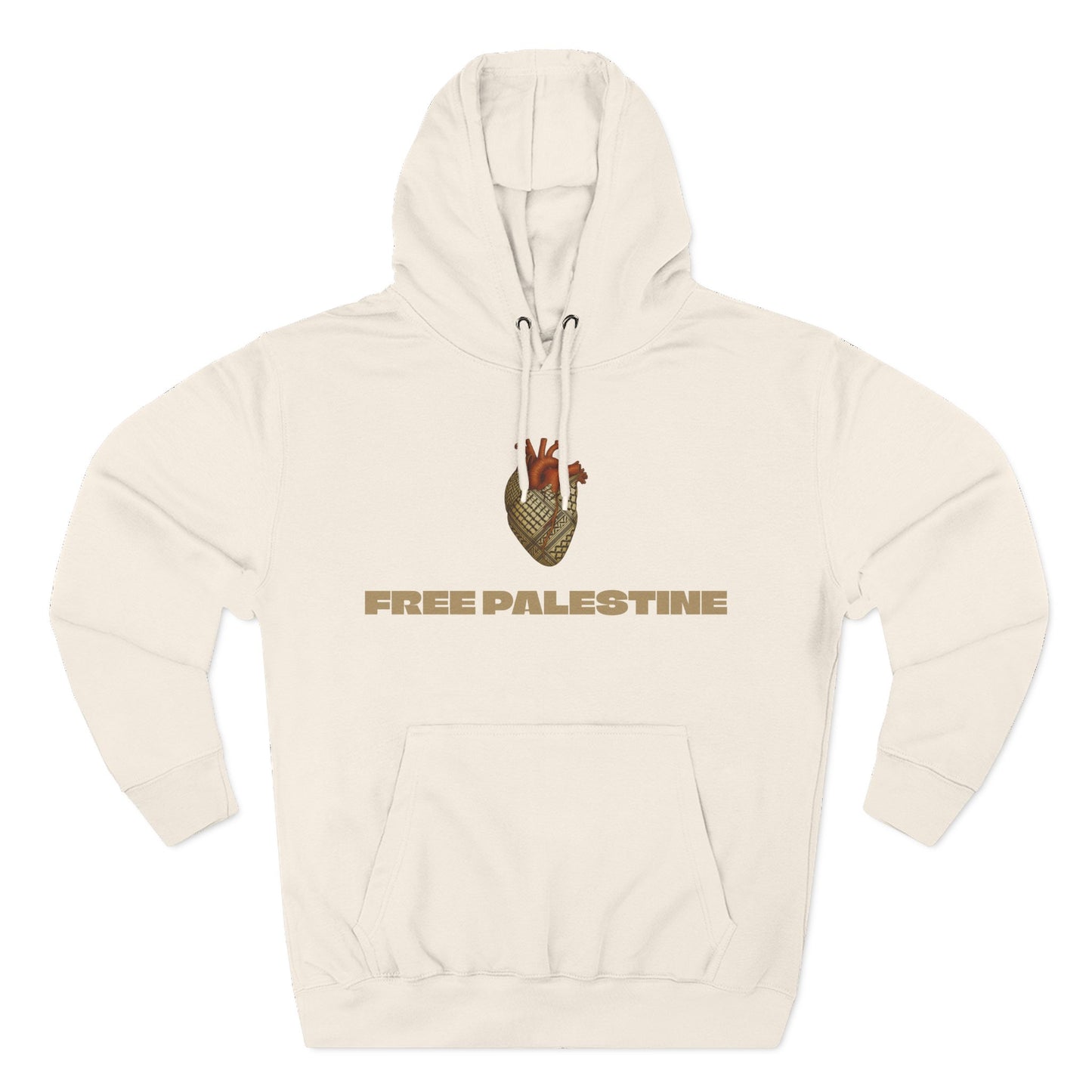 SUMUD Flotilla - Free Palestine Three-Panel Fleece Hoodie - Supportive Apparel, Activism Shirt, Casual Wear, Gift for Human Rights Advocates, Everyday Statement Top