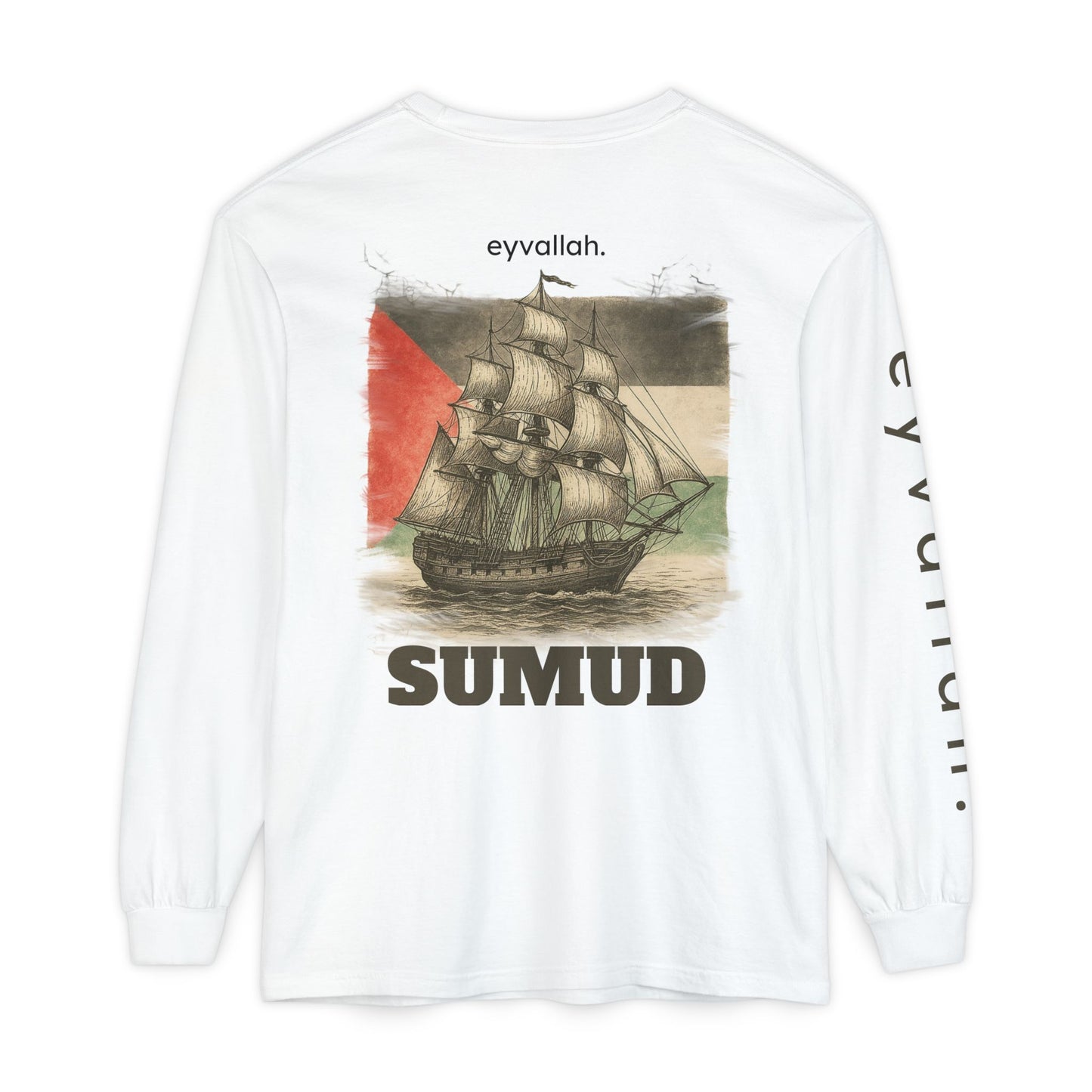 Free Palestine Long Sleeve T-Shirt | Unisex Tee for Activists, Statement Fashion, Conscious Living, Cultural Pride, Everyday Wear