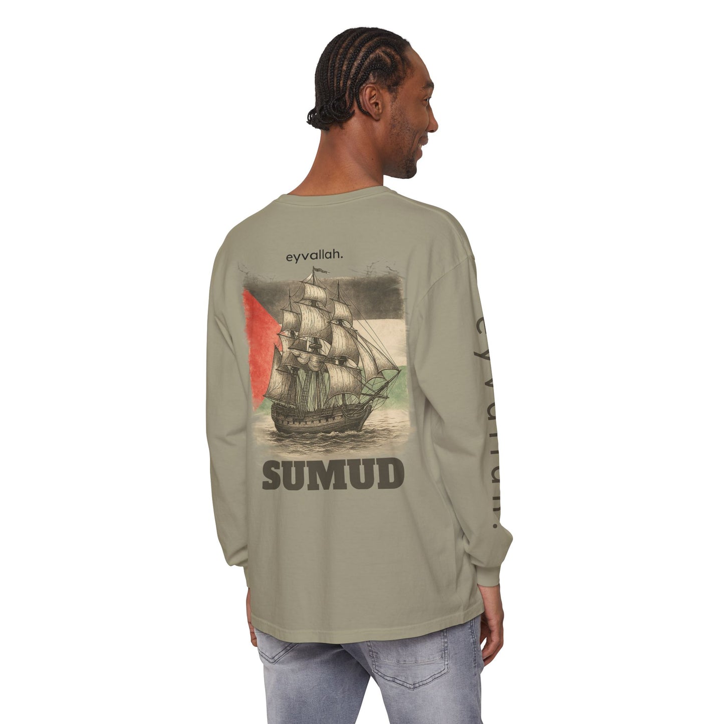 Free Palestine Long Sleeve T-Shirt | Unisex Tee for Activists, Statement Fashion, Conscious Living, Cultural Pride, Everyday Wear
