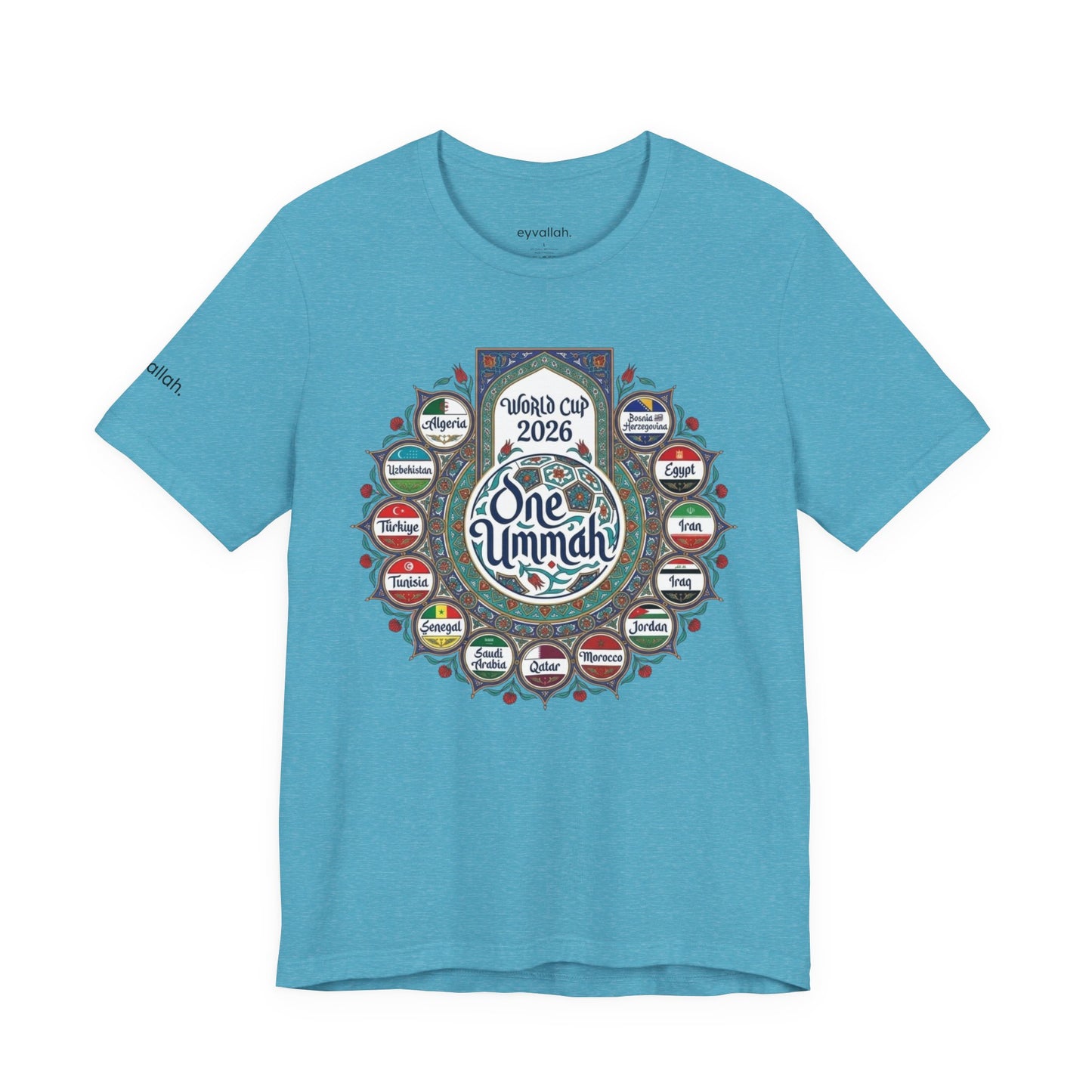 World of Ummah Cup - Calligraphy Circle - Unisex Tee