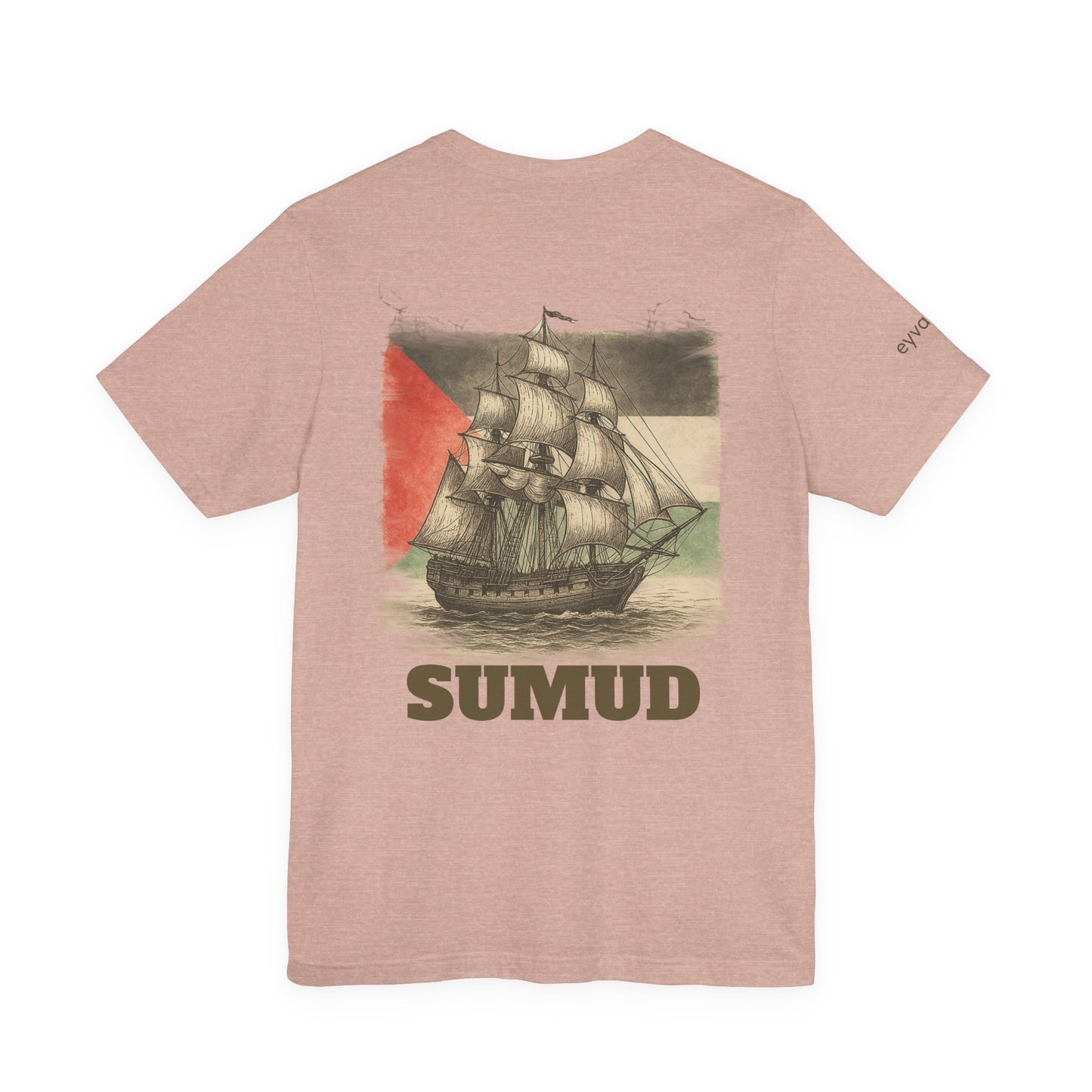 SUMUD Flotilla - Free Palestine Unisex Tee - Supportive Apparel, Activism Shirt, Casual Wear, Gift for Human Rights Advocates, Everyday Statement Top