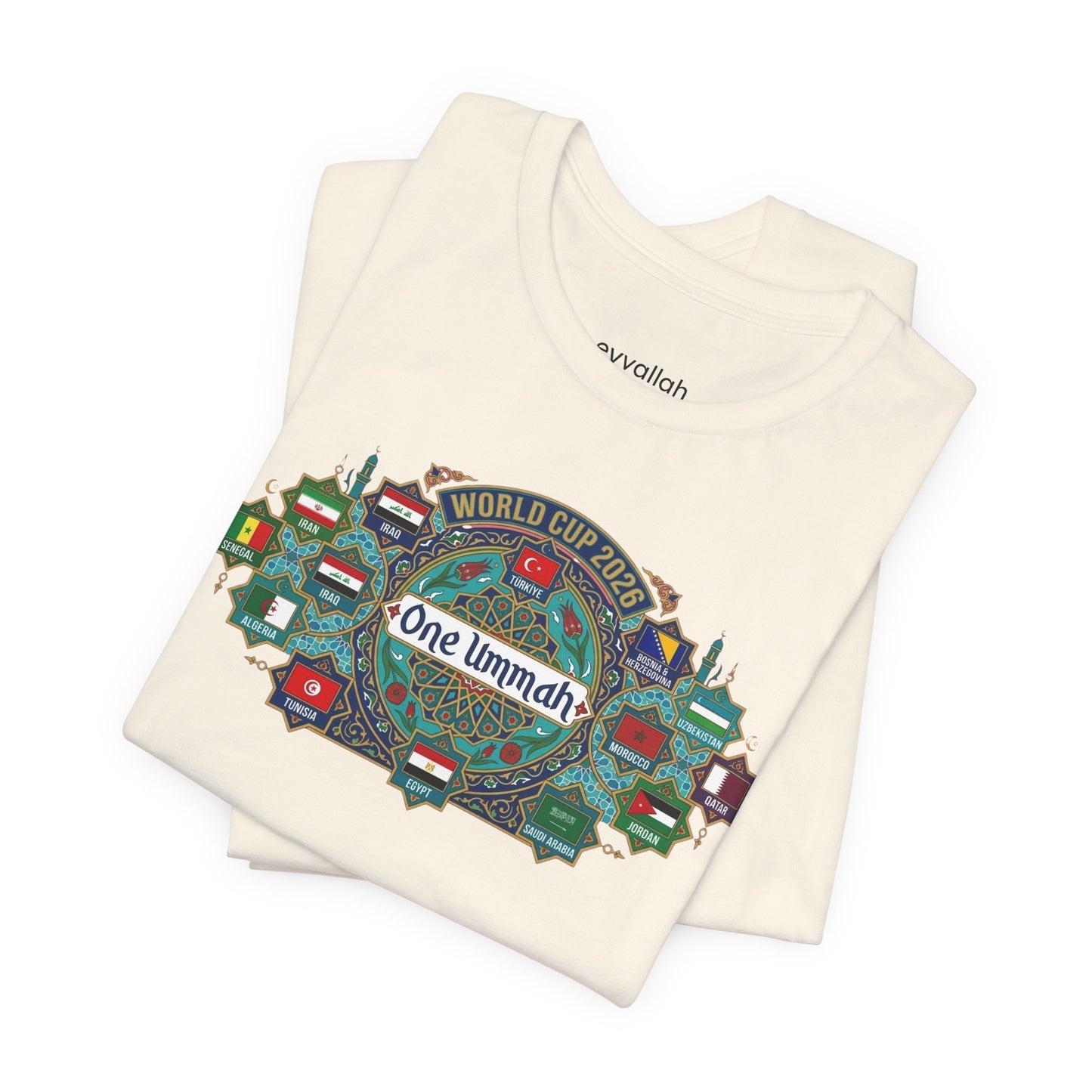 World of Ummah Cup - Mosaic Shield - Unisex Tee