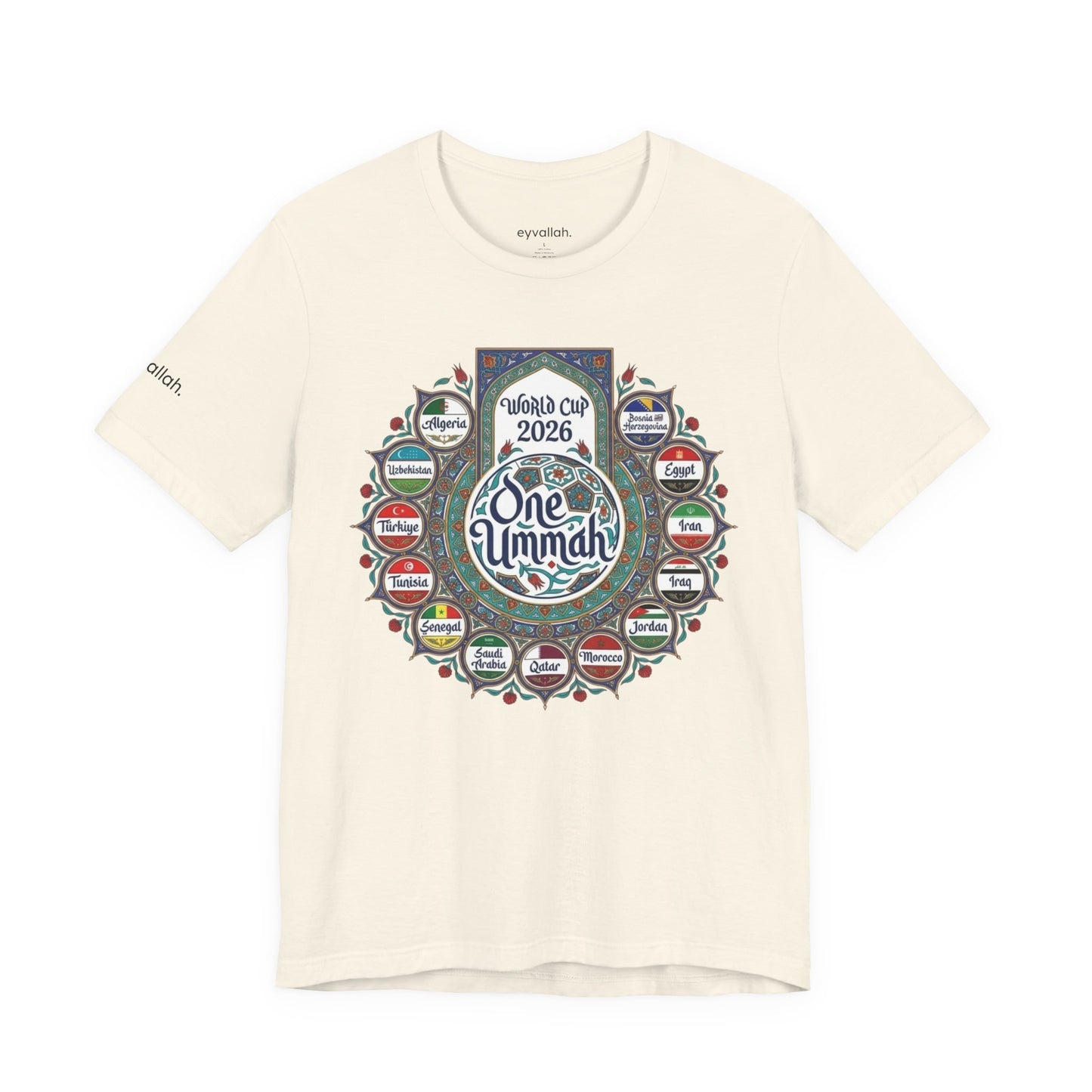 World of Ummah Cup - Calligraphy Circle - Unisex Tee