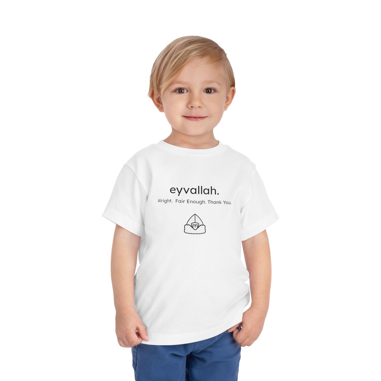 "eyvallah." The Classic, Toddler/Kids Short Sleeve Tee
