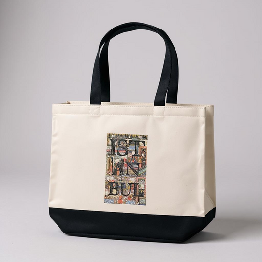 Istanbul Mosaic Canvas Tote Bag