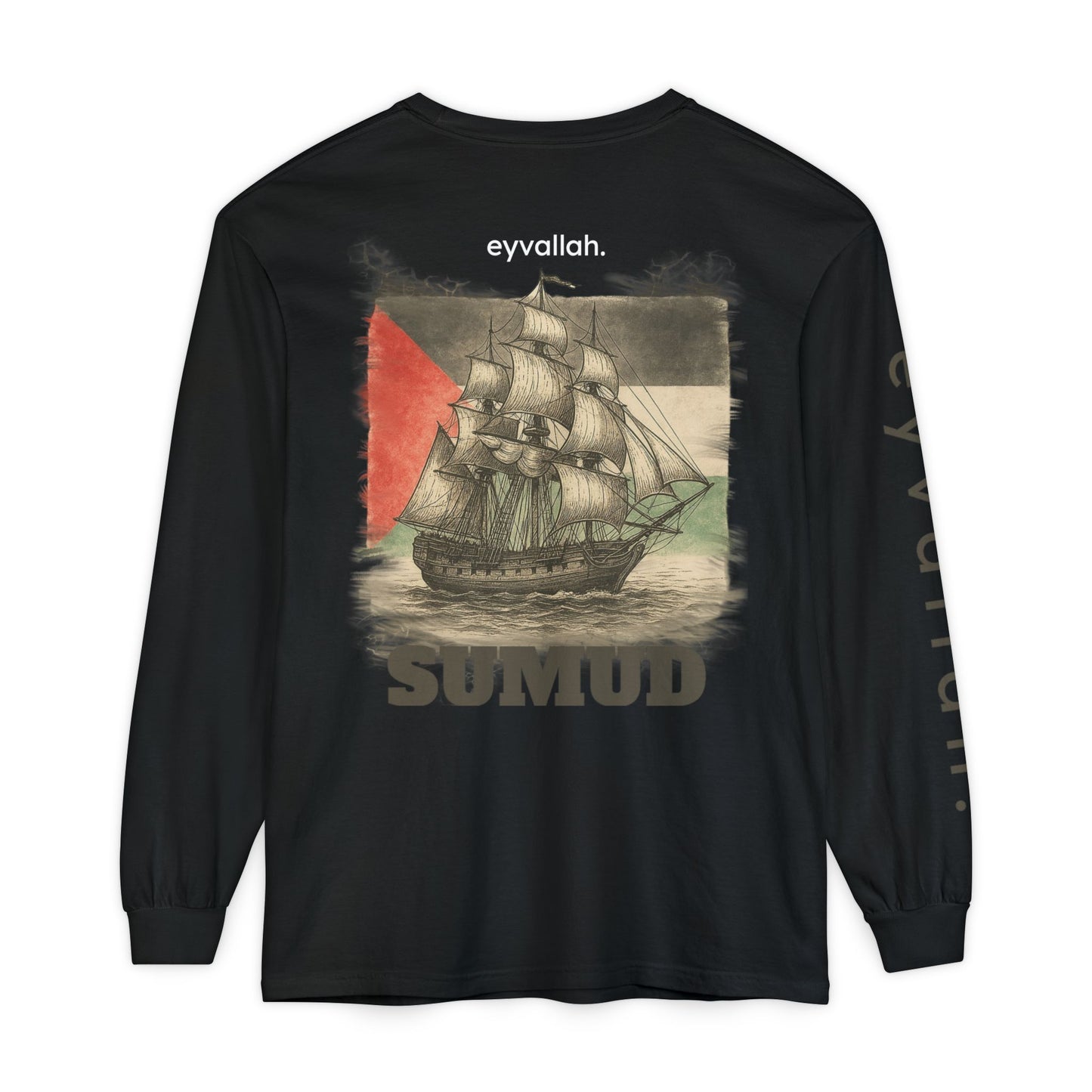 Free Palestine Long Sleeve T-Shirt | Unisex Tee for Activists, Statement Fashion, Conscious Living, Cultural Pride, Everyday Wear