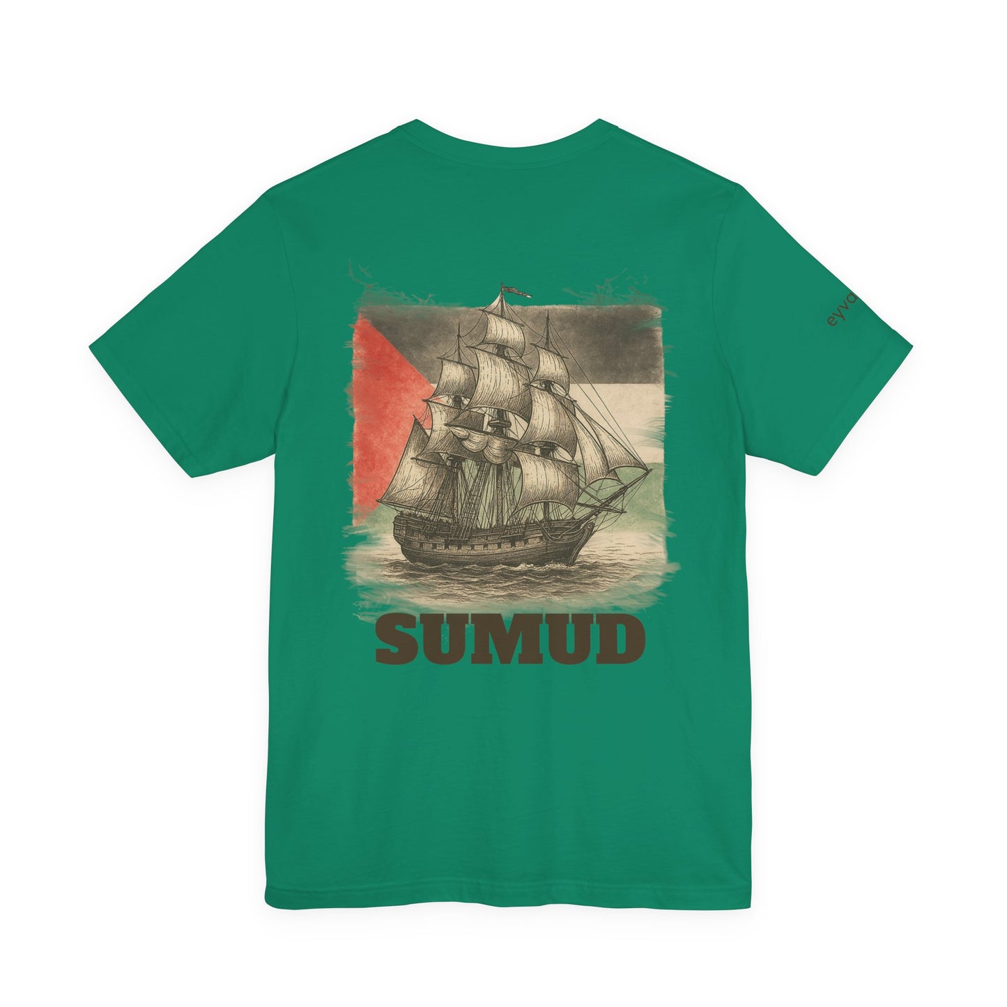SUMUD Flotilla - Free Palestine Unisex Tee - Supportive Apparel, Activism Shirt, Casual Wear, Gift for Human Rights Advocates, Everyday Statement Top