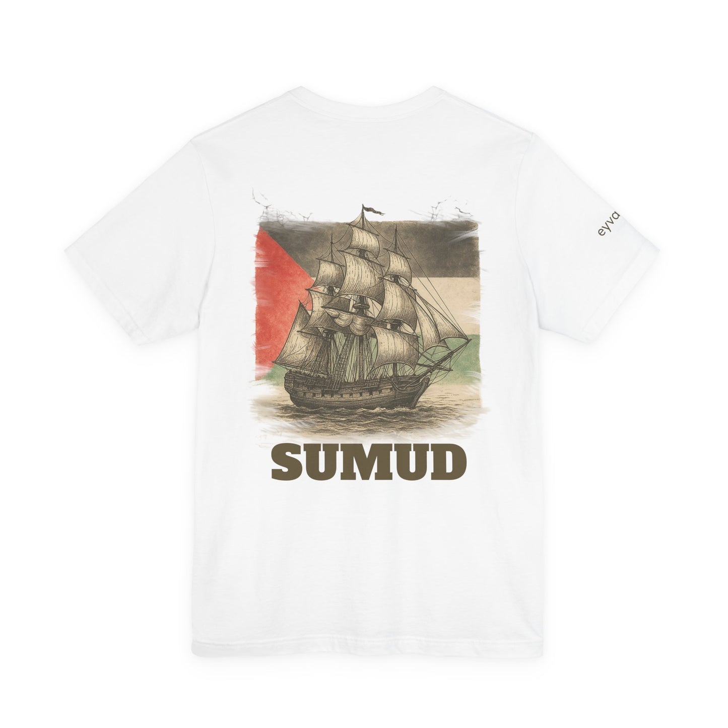 SUMUD Flotilla - Free Palestine Unisex Tee - Supportive Apparel, Activism Shirt, Casual Wear, Gift for Human Rights Advocates, Everyday Statement Top