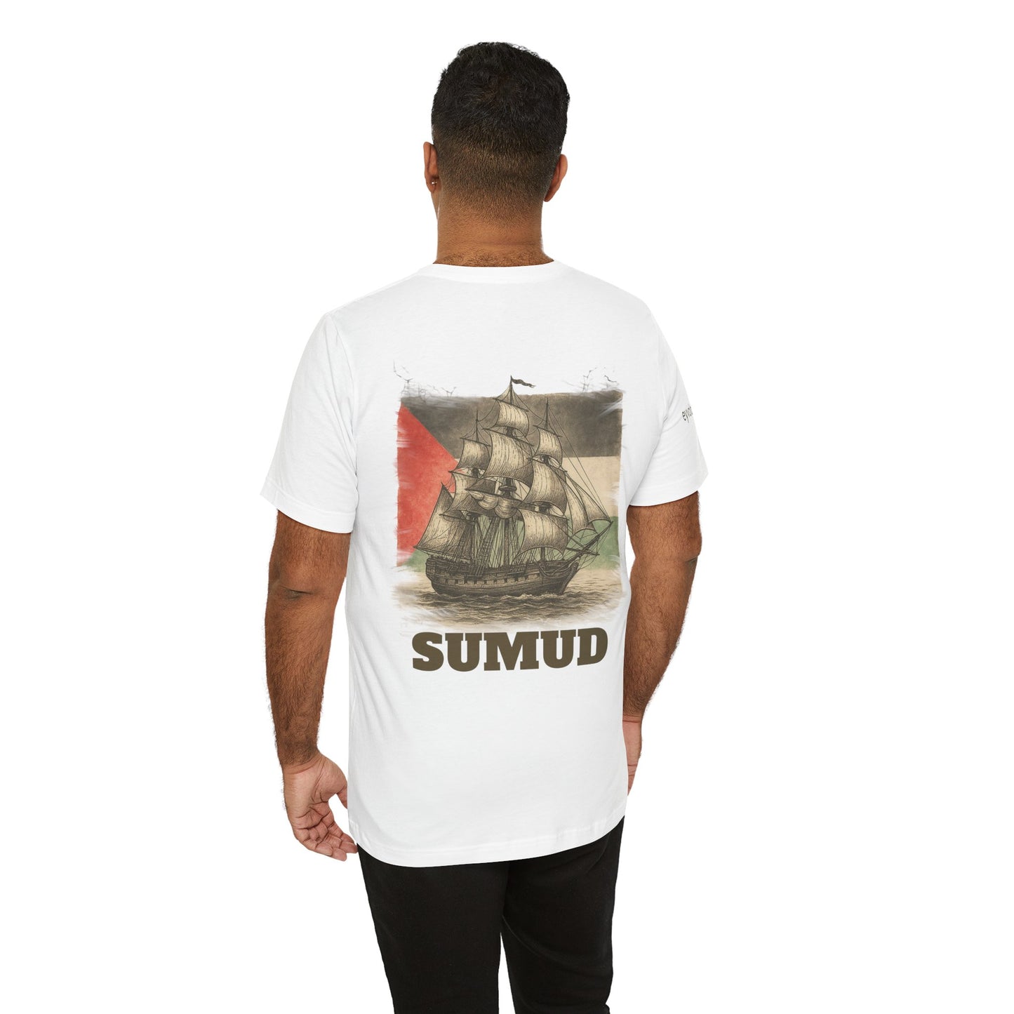 SUMUD Flotilla - Free Palestine Unisex Tee - Supportive Apparel, Activism Shirt, Casual Wear, Gift for Human Rights Advocates, Everyday Statement Top