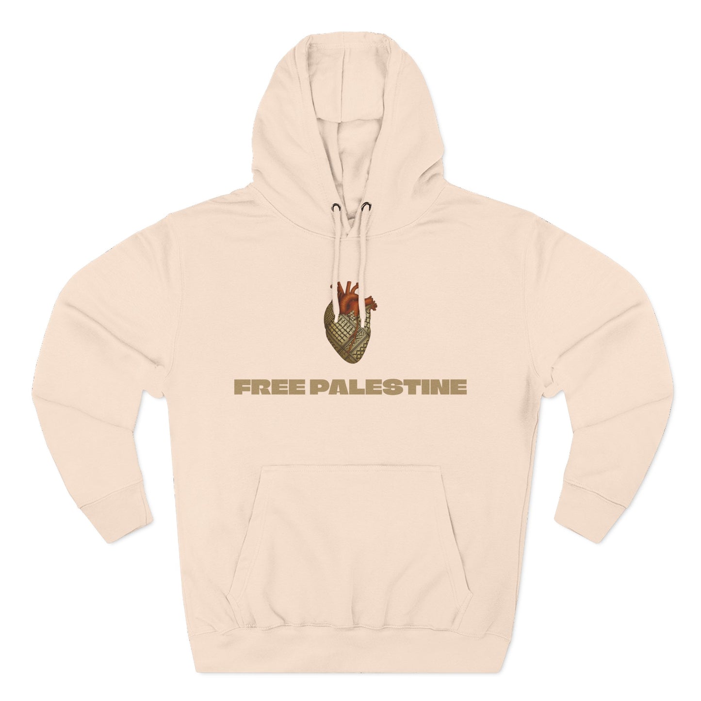 SUMUD Flotilla - Free Palestine Three-Panel Fleece Hoodie - Supportive Apparel, Activism Shirt, Casual Wear, Gift for Human Rights Advocates, Everyday Statement Top