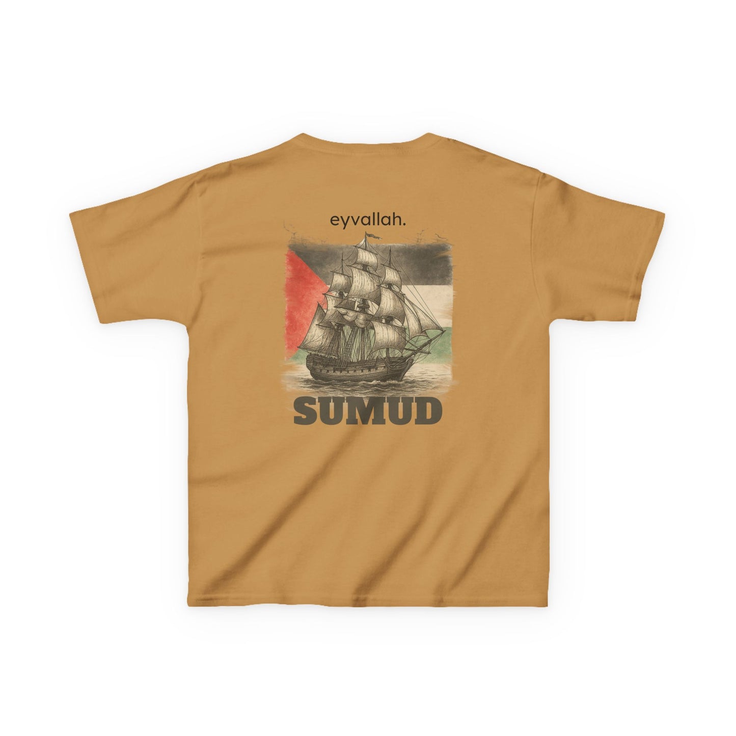 SUMUD Flotilla - Free Palestine Youth/Kids Tee - Supportive Apparel, Activism Shirt, Casual Wear, Gift for Human Rights Advocates, Everyday Statement Top