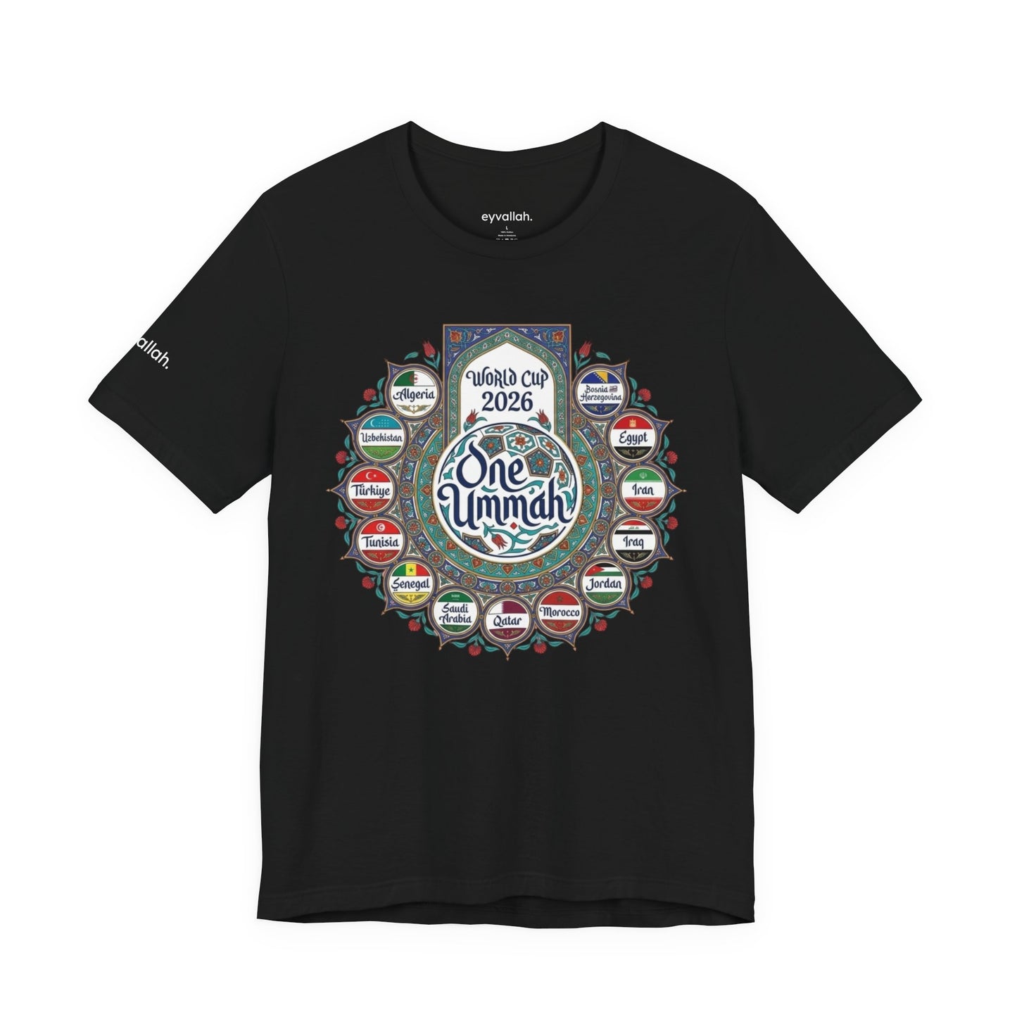 World of Ummah Cup - Calligraphy Circle - Unisex Tee