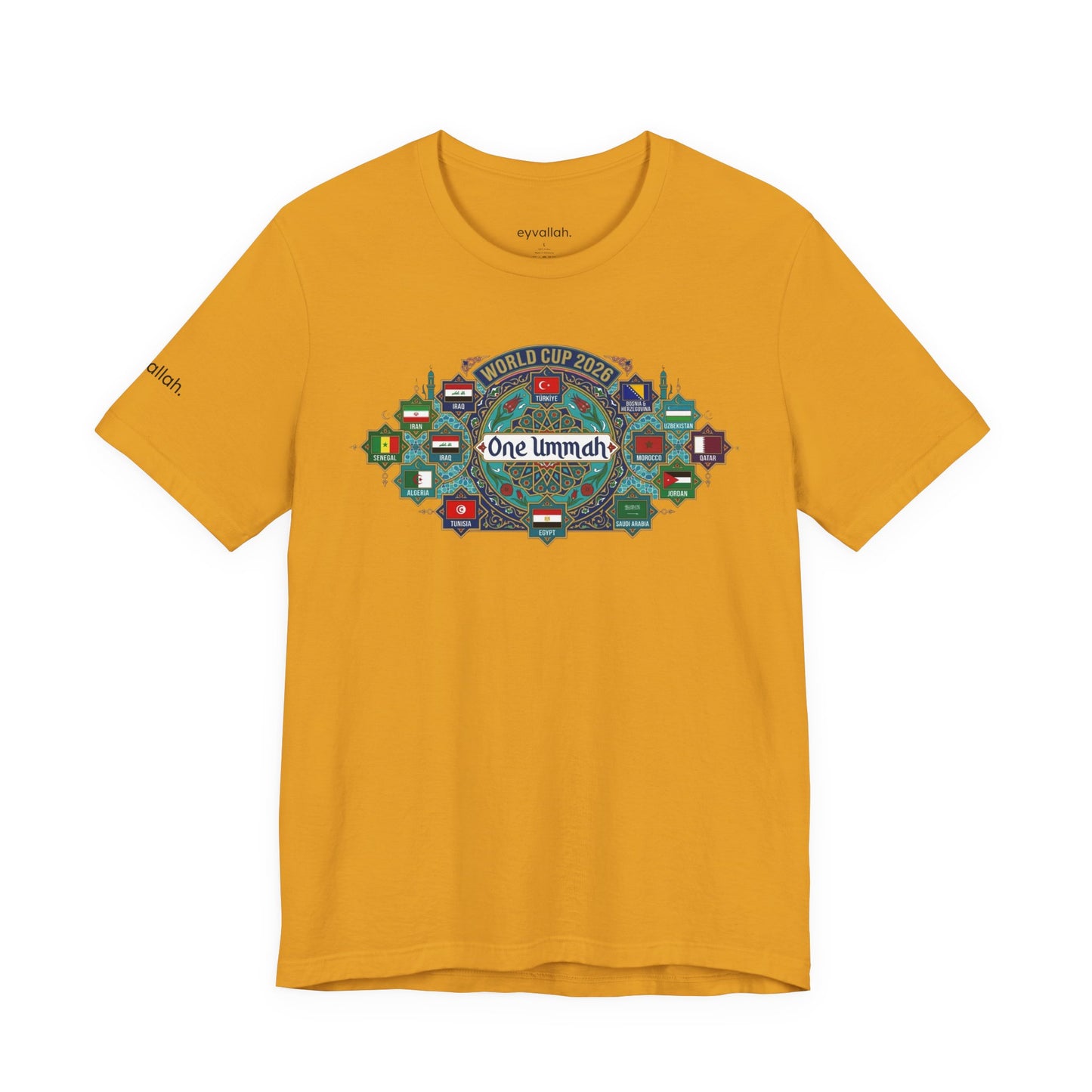 World of Ummah Cup - Mosaic Shield - Unisex Tee