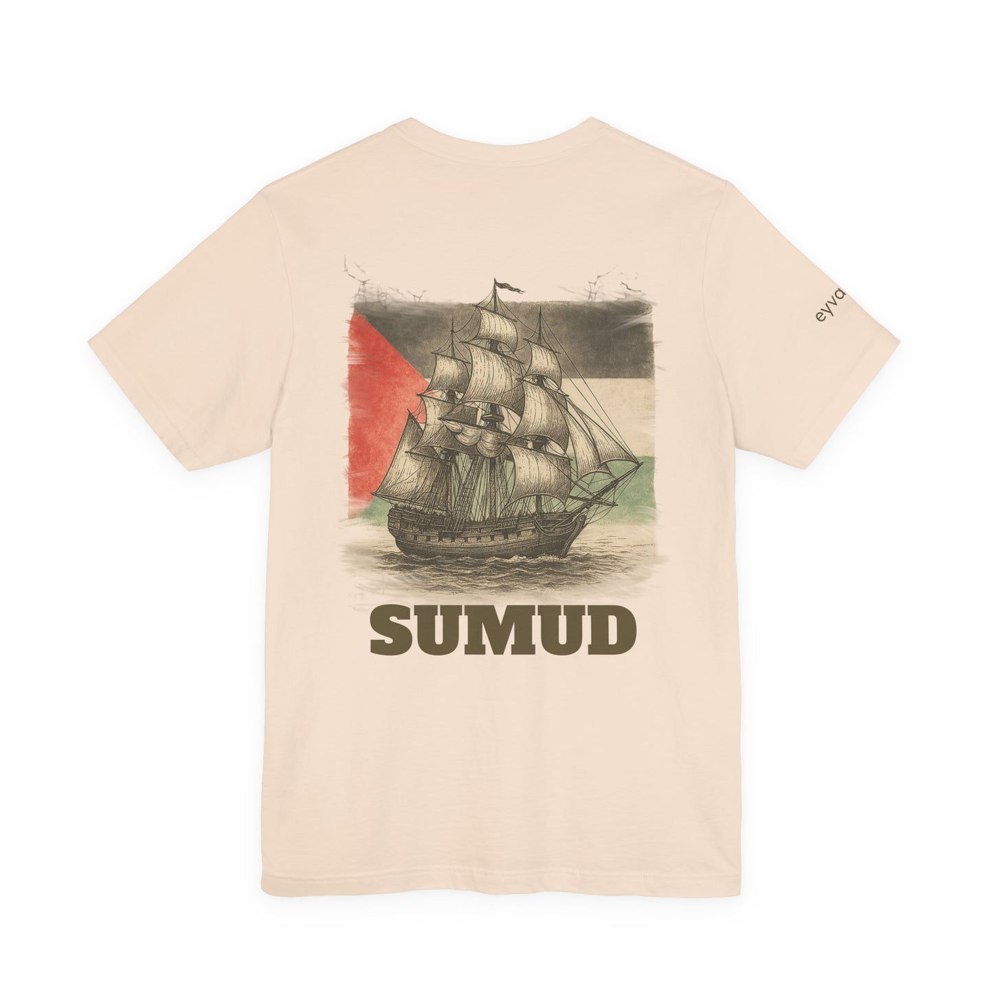 SUMUD Flotilla - Free Palestine Unisex Tee - Supportive Apparel, Activism Shirt, Casual Wear, Gift for Human Rights Advocates, Everyday Statement Top