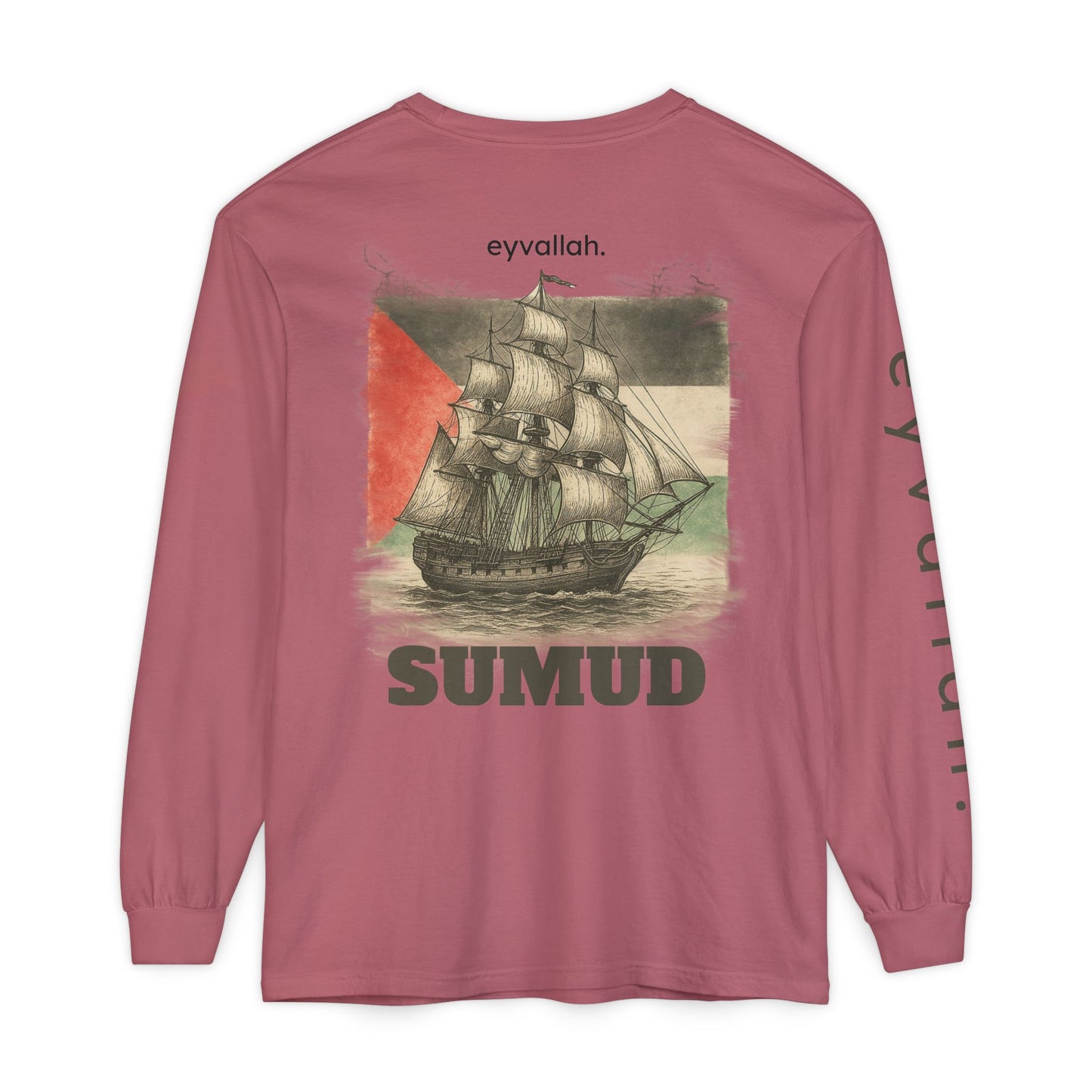 Free Palestine Long Sleeve T-Shirt | Unisex Tee for Activists, Statement Fashion, Conscious Living, Cultural Pride, Everyday Wear