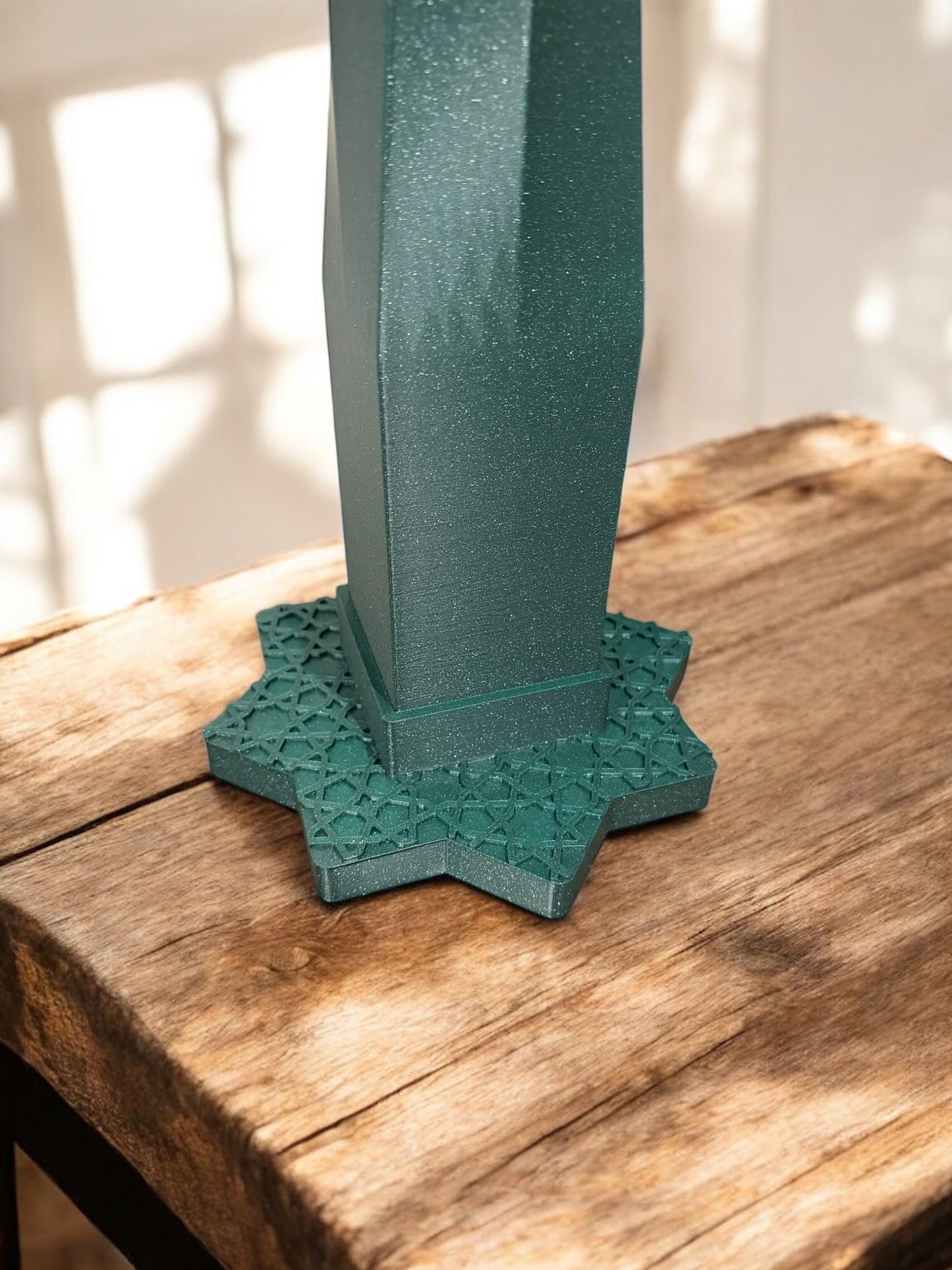 Blue Mosque Inspired Ottoman Minaret Sculpture – LED Lighted Islamic Home Decor